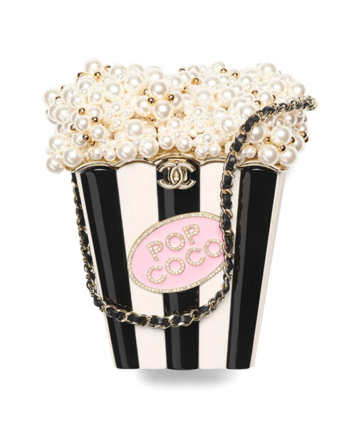 Chanel Popcorn Minaudiere AS5217 Black